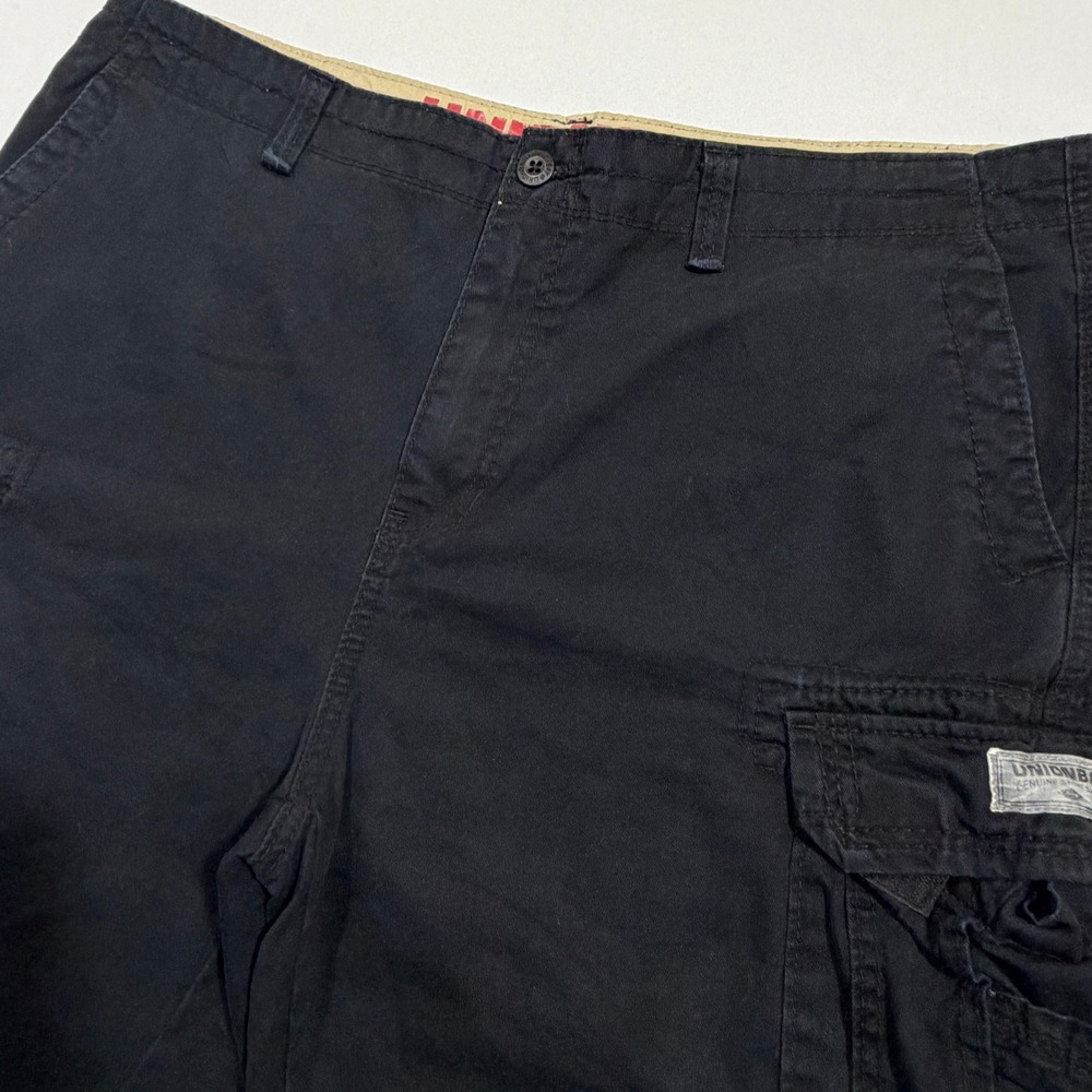 Unionbay Cargo Shorts Men's 42 Black Utility Multi Pocket Gorpcore YB23503